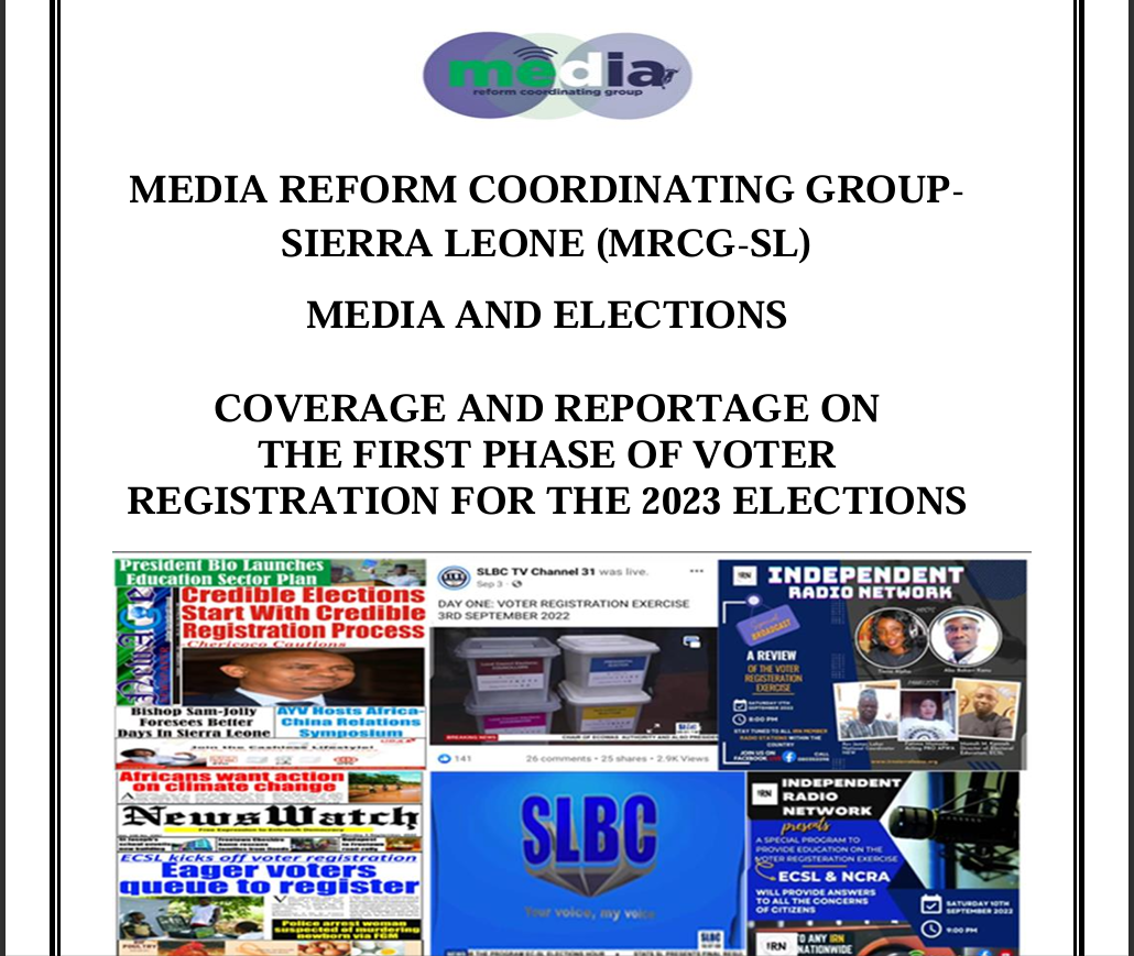 COVERAGE AND REPORTAGE ON THE FIRST PHASE OF VOTER REGISTRATION FOR THE 2023 ELECTIONS